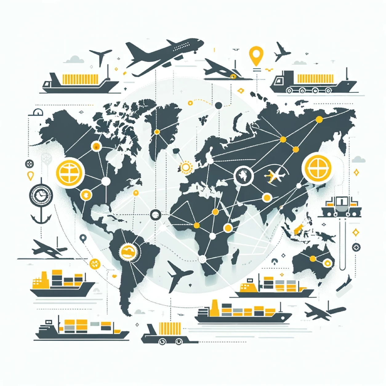 Global logistics. Freight forwarding. End to End logistics. Customs Clearing. Documentation. Haulage. Freight. Bonded Terminal